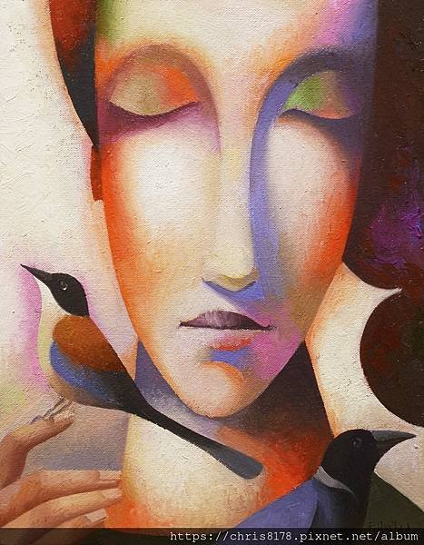 20201146010_鳥語 II_Birdland II_油畫_Oil on canvas_27x35cm_5F_人物_法比奧·歐羅他多_Fabio Hurtado_西班牙_2020.jpg