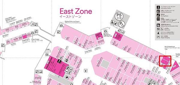 御殿場 Premium Outlets餐廳 steakhouse Map