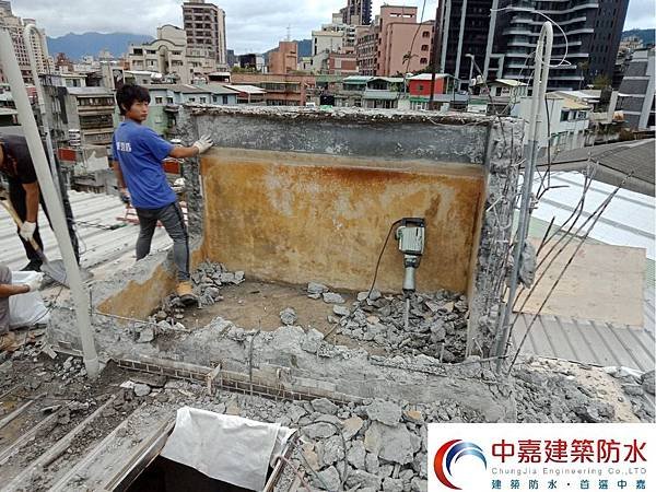 建築物漏水整修工程/屋頂局部防水修復/PU聚氨酯防水工法(南