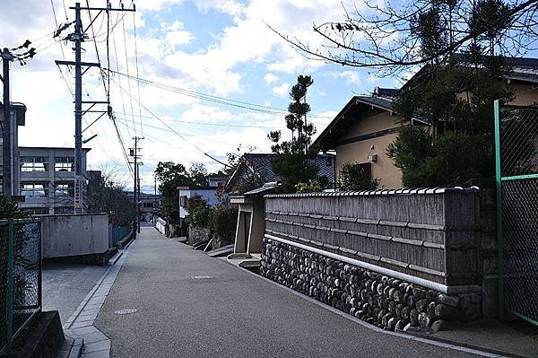 上野城附近的街道