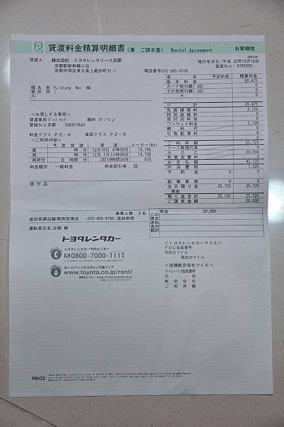 車子刮傷被索賠兩萬日幣...！