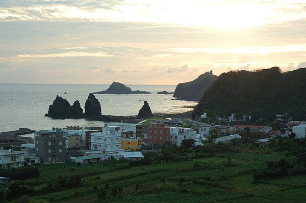 綠島海岸一景