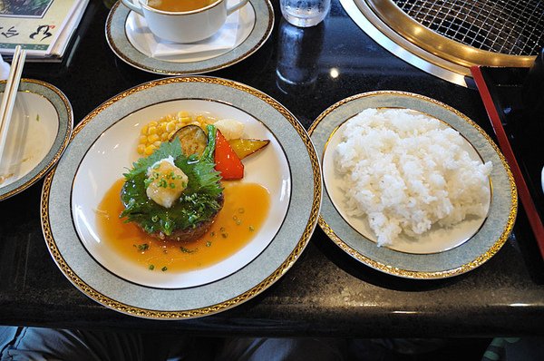 我的石垣牛漢堡肉定食