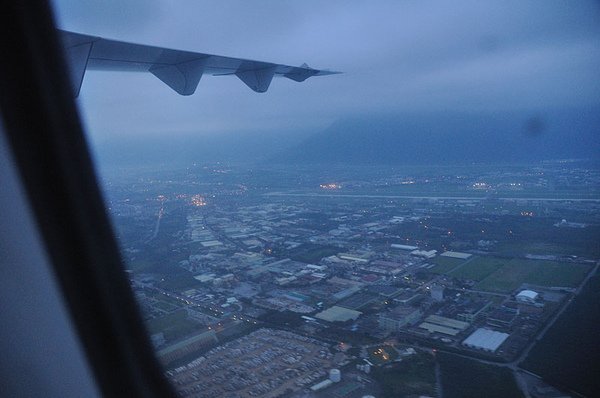 到達花蓮上空了