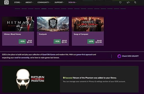 GOG 商店限時免費領取Return of the Phan