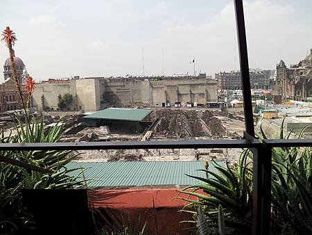 餐廳El Mayor可以俯瞰Templo Mayor