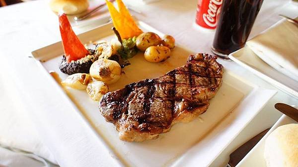 Rib eye 350g $280, 也不錯