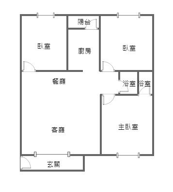 台中市華廈--賀成交--獨賣!!工學商圈玄關大三房（開價低於