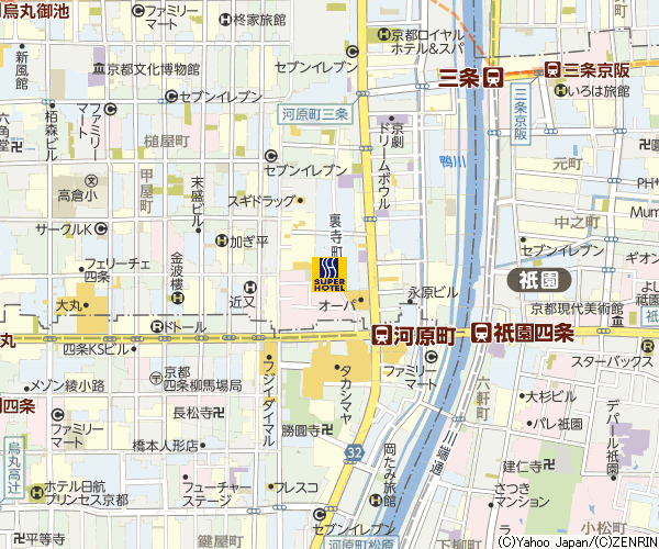 京都suoer hotel地圖