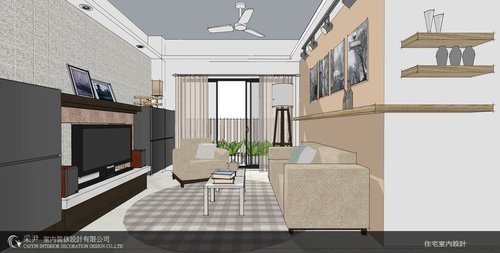 台中室內設計 居家裝潢 客廳設計 電視牆設計 美式風格 餐廳設計 (1).jpg