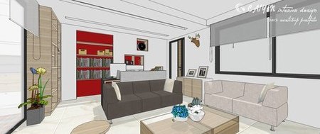 客廳設計 系統櫃 住宅設計 裝潢 (5)
