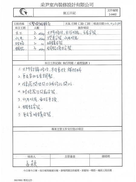 大聖監工日誌1023