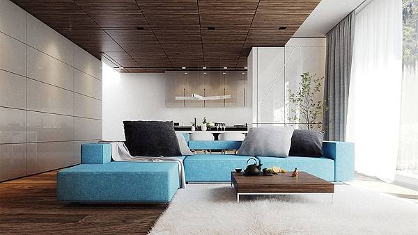 Aqua-sofa-藍色空間%2F藍色客廳配色參考