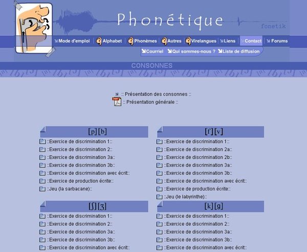 Phonetique consonnes