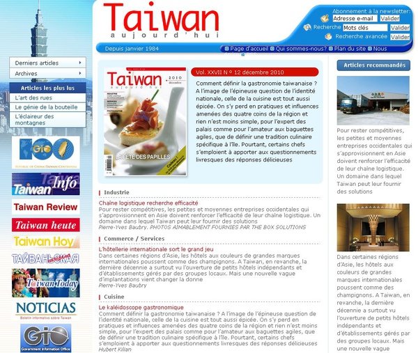 Taiwan aujourd