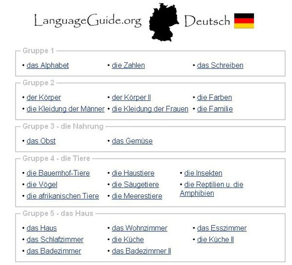 Language Guide Deutsch