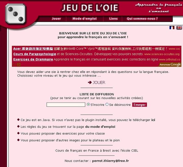 Jeu de l