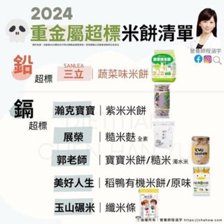 [育兒]2024/7嬰幼兒米餅食安