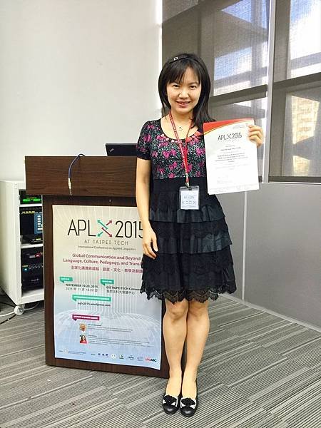 oral academic presentation at the APL 2015