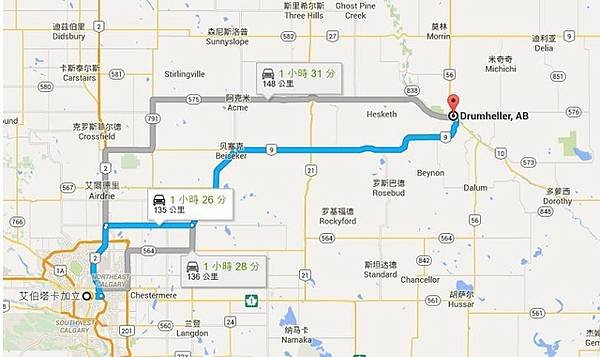 加拿大 | Drumheller 恐龍小鎮．拜訪遠古時代恐龍