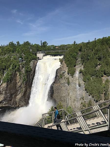 魁北克 | 水晶瀑布 Montmorency Falls．高