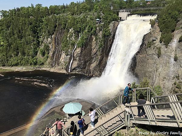 魁北克 | 水晶瀑布 Montmorency Falls．高