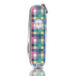 VICTORINOX 限量迷你七用印花瑞士刀-彩色方格