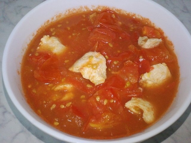 成品1.JPG - 1080313-白菜滷+蕃茄雞肉義大利麵+簡易油飯~~