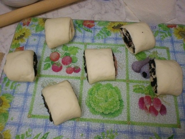 13.JPG - 1070116-橘香黑芝麻饅頭+芋頭醜饅頭~