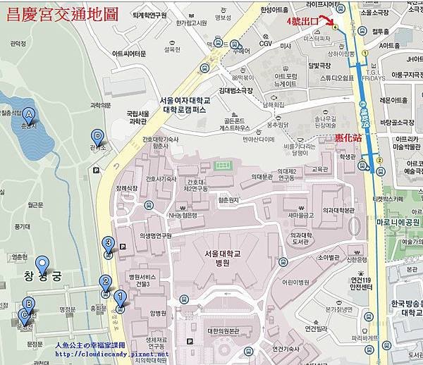 昌德宮昌慶宮地理圖