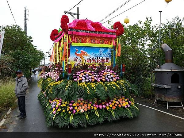 大溪天山靈寶寺三十週年 神轎落地掃-鮮花車 