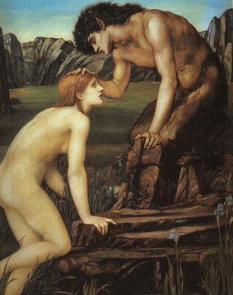 Pan and Psyche, by Sir Edward Burne-Jones.png