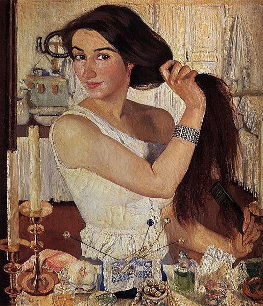 Zinaida Serebriakova“自畫像：梳妝台邊”.jpg