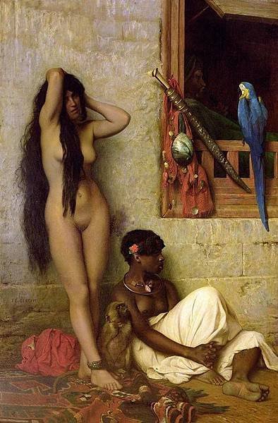 The Slave for Sale Painting - Jean Leon Gerome