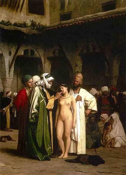 Jean-Léon Gérôme ( Fench Painter, 1824 – 1904) – The Slave Market 1866