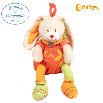 Doudou 法國娃娃 774彩虹兔大布偶