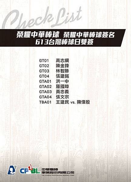 Checklist-共用-榮耀中華棒球-B