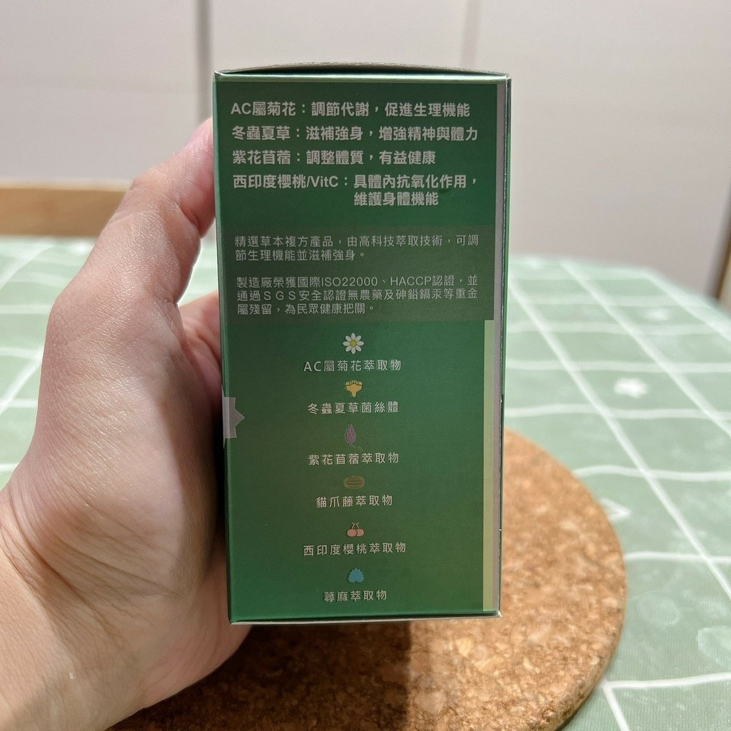 今一活樂 飽食捷 六合升級植萃加強錠_外盒說明