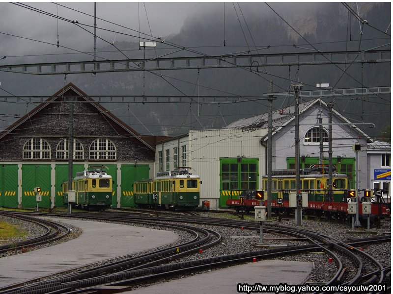 登山齒輪火車Grindelwald Grund火車站-瑞士駱