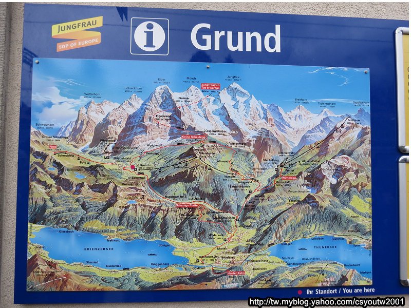 登山齒輪火車Grindelwald Grund火車站-瑞士駱