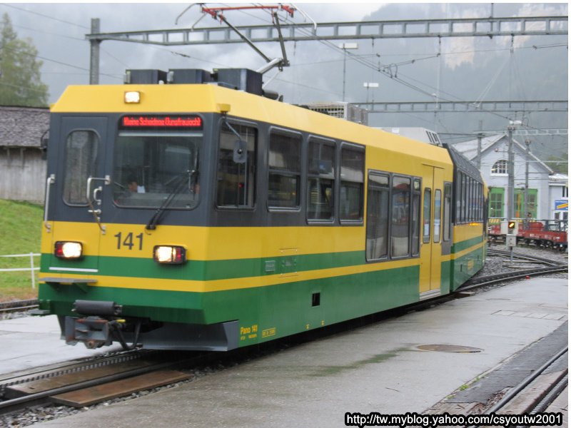 登山齒輪火車Grindelwald Grund火車站-瑞士駱