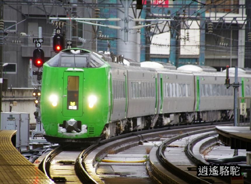 深秋的旭川車站大雪-日本駱駝