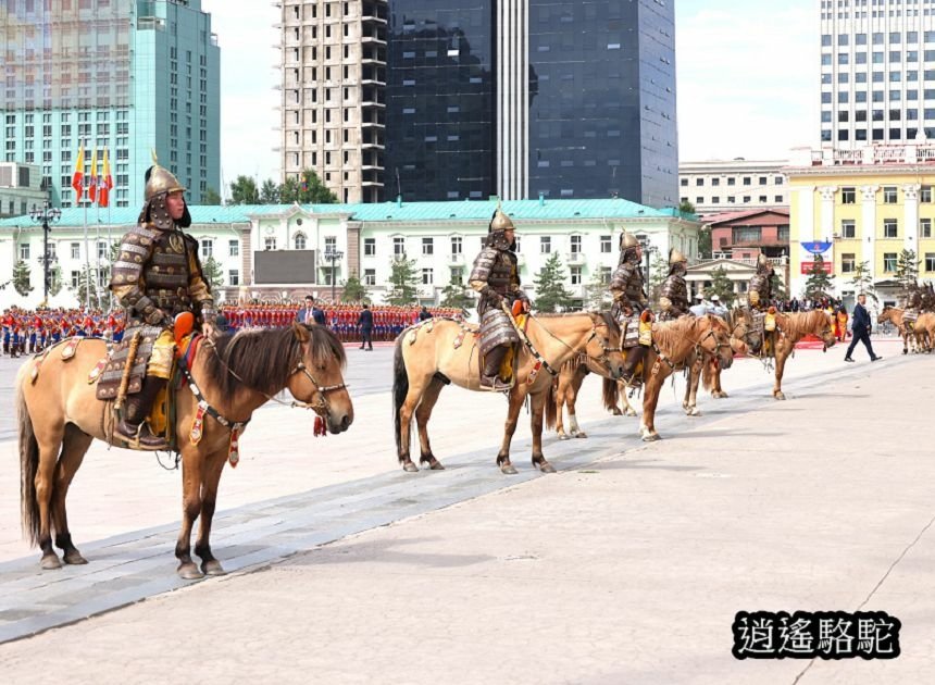 成吉思汗廣場不丹國王來訪-蒙古駱駝