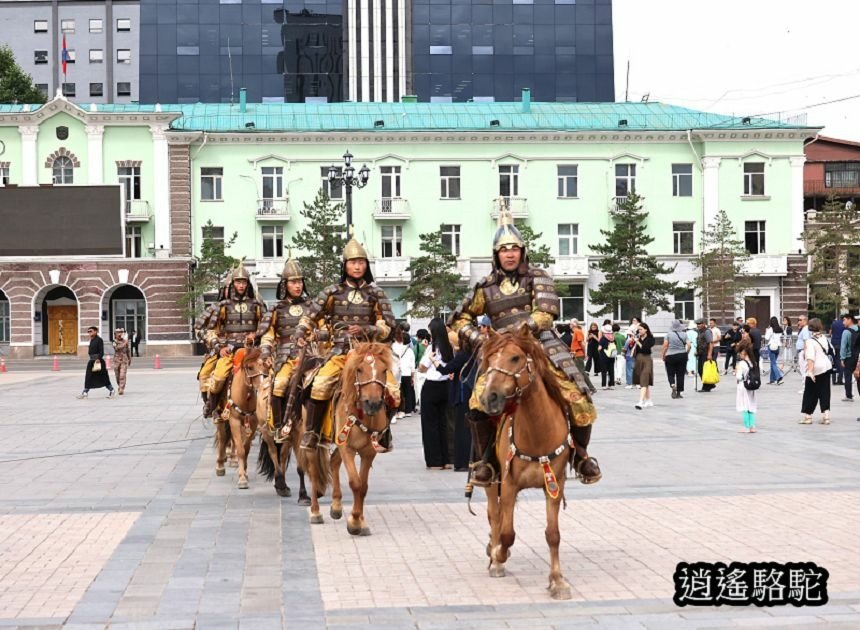 成吉思汗廣場不丹國王來訪-蒙古駱駝