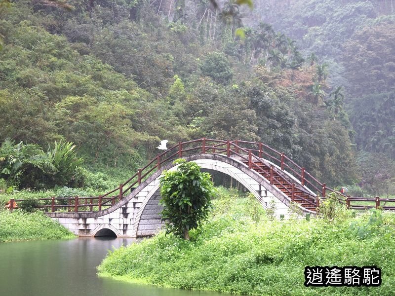 大雨中的吉利潭-花蓮駱駝