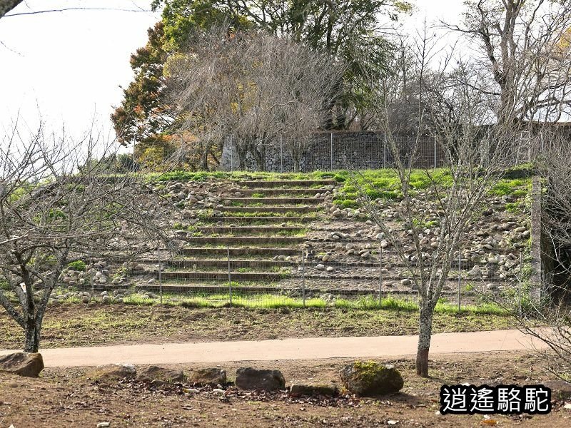 貫木門、太鼓櫓(岡城跡) -日本駱駝