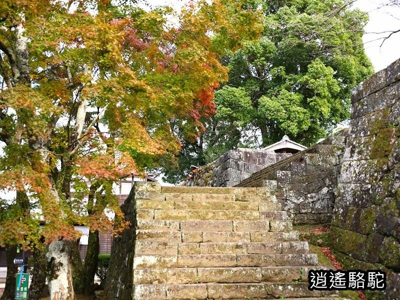 瀧廉太郎像(岡城跡) -日本駱駝