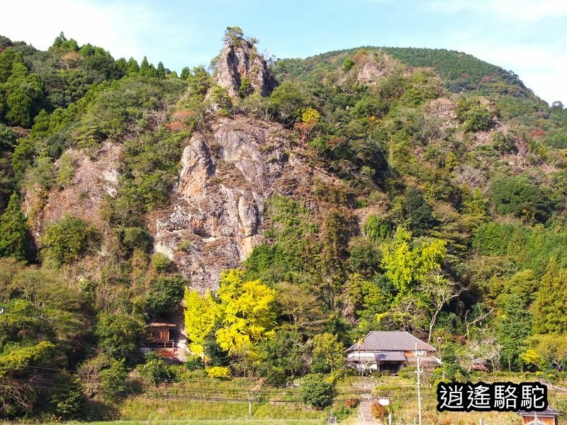 岩洞山の景(耶馬溪自行車道)-日本駱駝