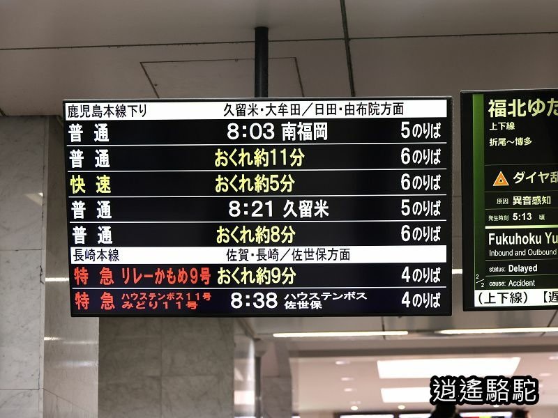 搭豪斯登堡特急到武雄溫泉駅-日本駱駝