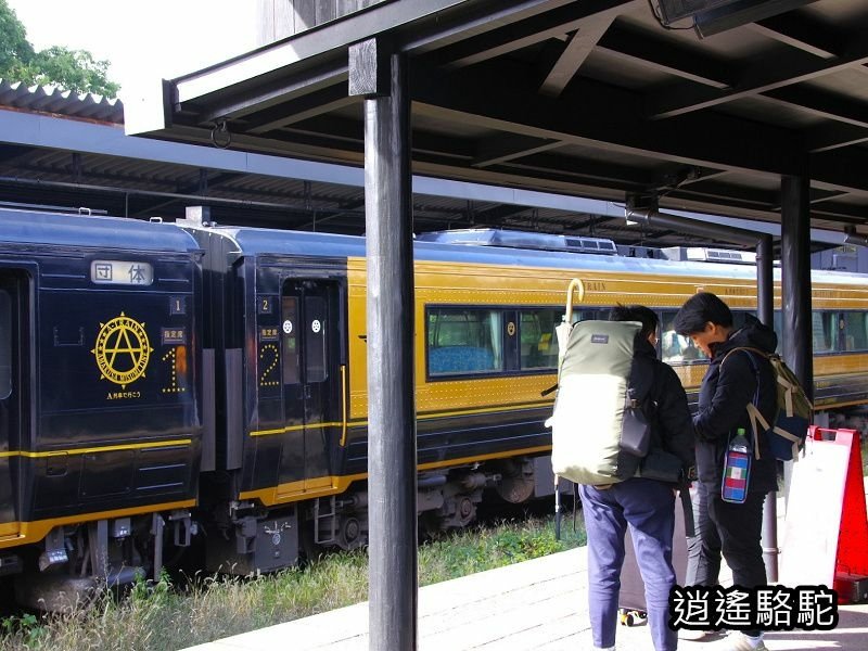 搭由布院之森1號抵達由布院駅-日本駱駝